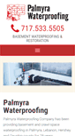 Mobile Screenshot of palmyrawaterproofing.com